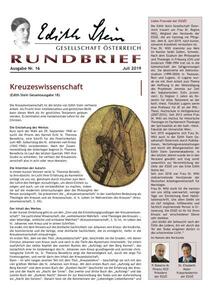 Rundbrief der ESGÖ Nr. 16 erschienen! Rundbrief der ESGÖ Nr. 16 erschienen!